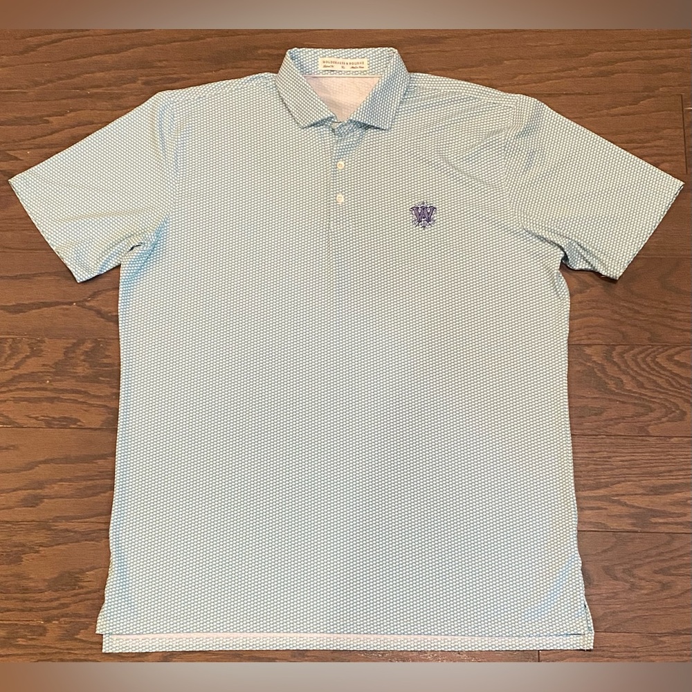 Holderness & Bourne Men’s The Blackwell Golf Polo in Shamrock Wedgewood CC - XL